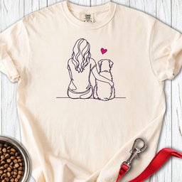 Wheaten Terrier Hug Premium Tee Gift For Dog Lover