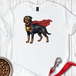 Rottweiler Superhero T Shirt Gift For Dog Lover