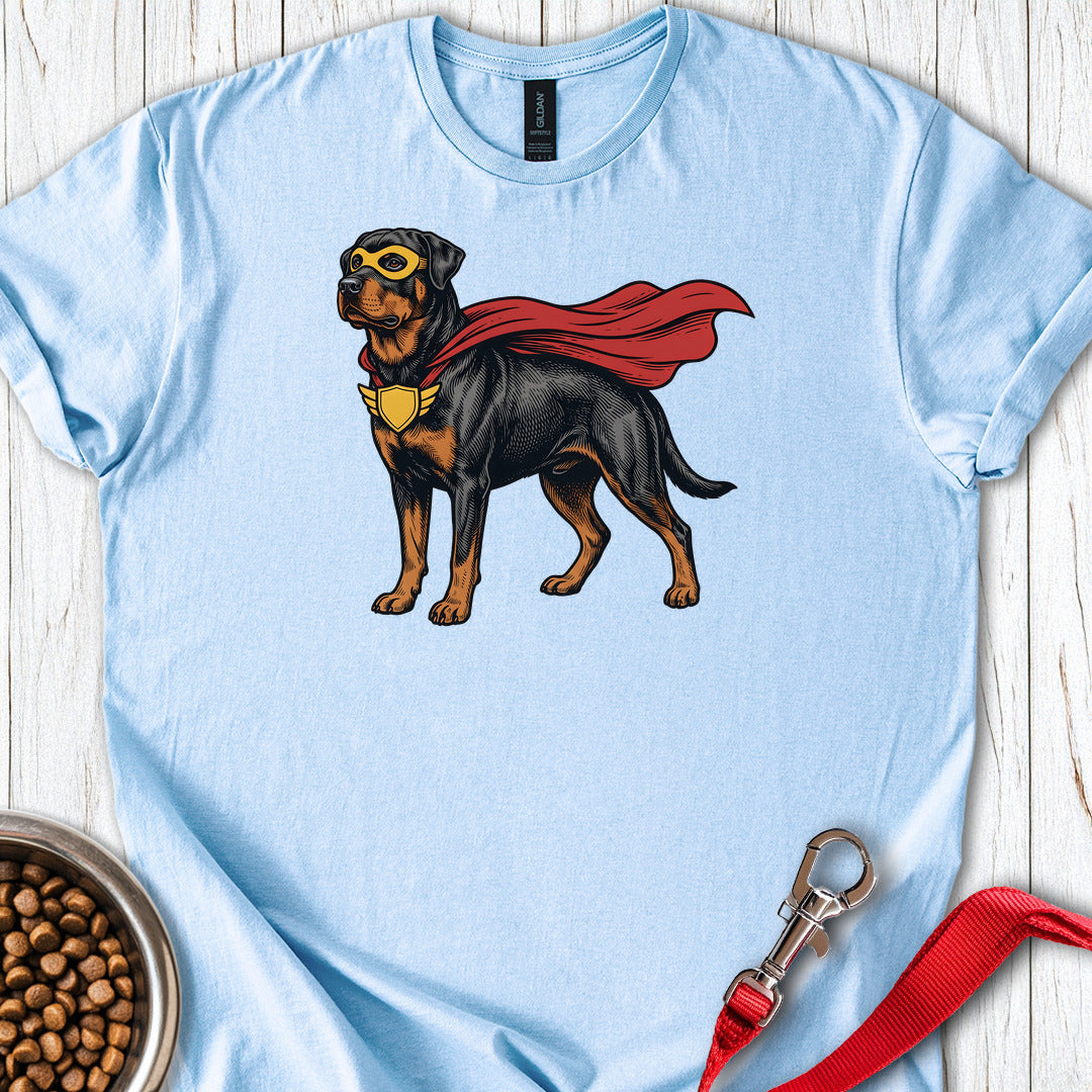 Rottweiler Superhero T Shirt Gift For Dog Lover