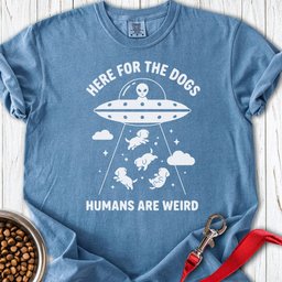 Ufo Dogs Premium Tee Gift For Dog Lover