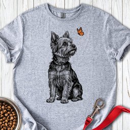 Yorkshire Terrier Butterfly T Shirt Gift For Dog Lover
