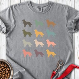 Retro Golden Retrievers Premium Tee Gift For Dog Lover