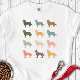 Retro Golden Retrievers Premium Tee Gift For Dog Lover