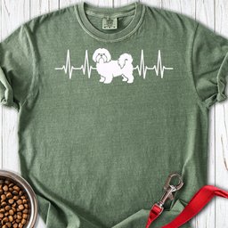 Shih Tzu Heartbeat Premium Tee Gift For Dog Lover