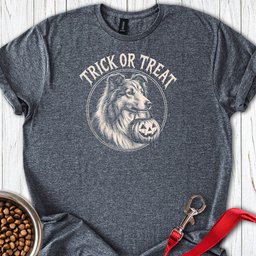 Shetland Sheepdog Trick Or Treat T Shirt Gift For Dog Lover
