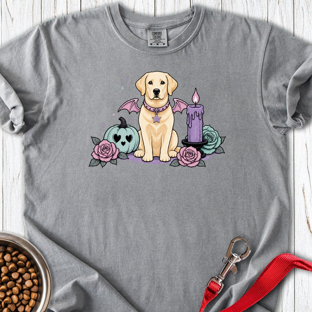 Yellow Lab Halloween Pastel Goth Premium Tee Gift For Dog Lover