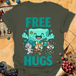 Free Hugs Tee Gift For Tabletop Gamer