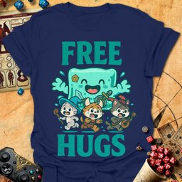 Free Hugs Tee Gift For Tabletop Gamer