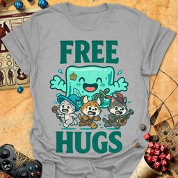 Free Hugs Tee Gift For Tabletop Gamer