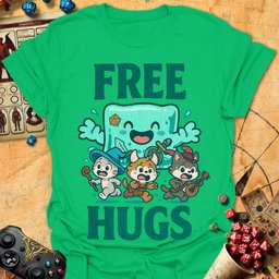 Free Hugs Tee Gift For Tabletop Gamer