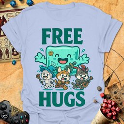 Free Hugs Tee Gift For Tabletop Gamer