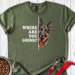 Sable German Shepherd Following T Shirt Gift For Dog Lover