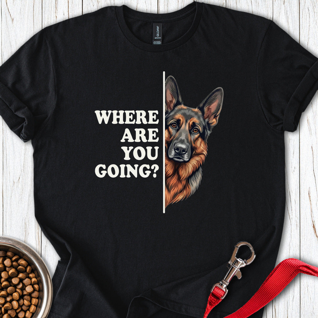 Sable German Shepherd Following T Shirt Gift For Dog Lover