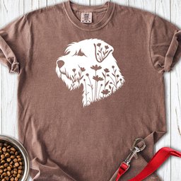 Wheaten Terrier Flowers Premium Tee Gift For Dog Lover