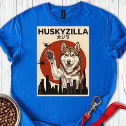 Sable Husky Huskyzilla T Shirt Gift For Dog Lover