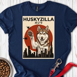 Sable Husky Huskyzilla T Shirt Gift For Dog Lover