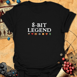 8 Bit Legend Tee Gift For Tabletop Gamer