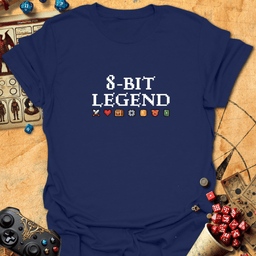 8 Bit Legend Tee Gift For Tabletop Gamer