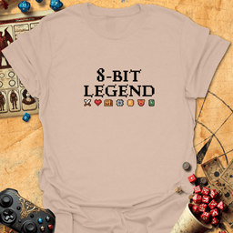 8 Bit Legend Tee Gift For Tabletop Gamer