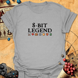 8 Bit Legend Tee Gift For Tabletop Gamer