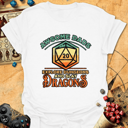 Awesome Dads Explore Tee Gift For Dad