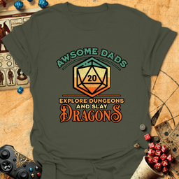 Awesome Dads Explore Tee Gift For Dad