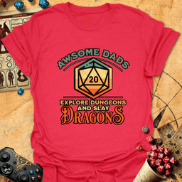 Awesome Dads Explore Tee Gift For Dad