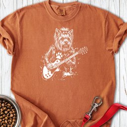 Yorkshire Terrier Guitar Premium Tee Gift For Dog Lover
