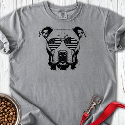 Pitbull Flag Shades Premium Tee Gift For Dog Lover