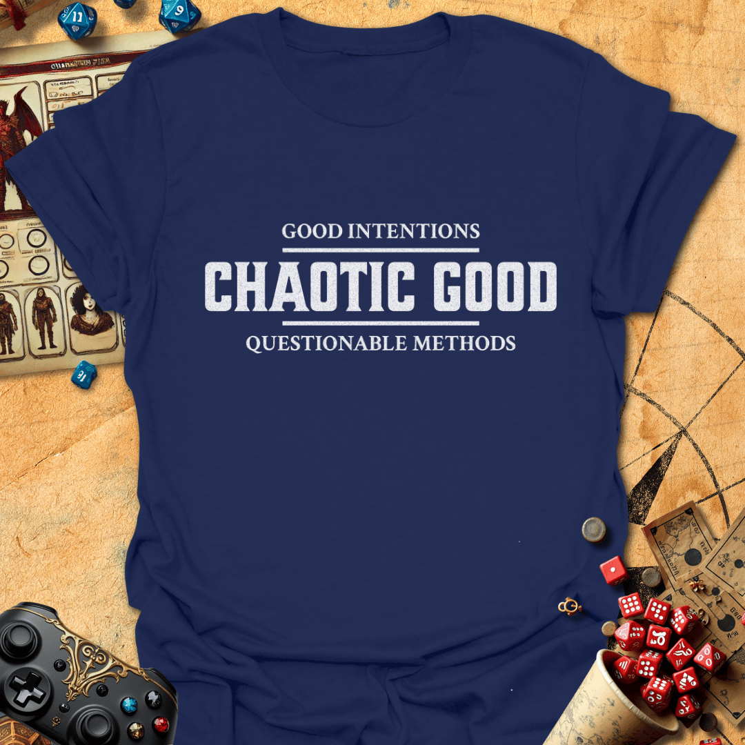 Chaotic Good Tee Gift For Tabletop Gamer