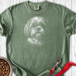 Shih Tzu Engraved Premium Tee Gift For Dog Lover