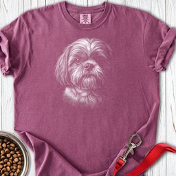 Shih Tzu Engraved Premium Tee Gift For Dog Lover