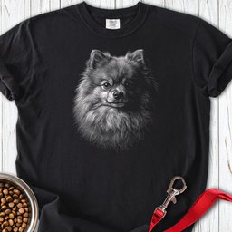 Pomeranian Engraved Premium Tee Gift For Dog Lover