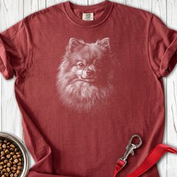 Pomeranian Engraved Premium Tee Gift For Dog Lover
