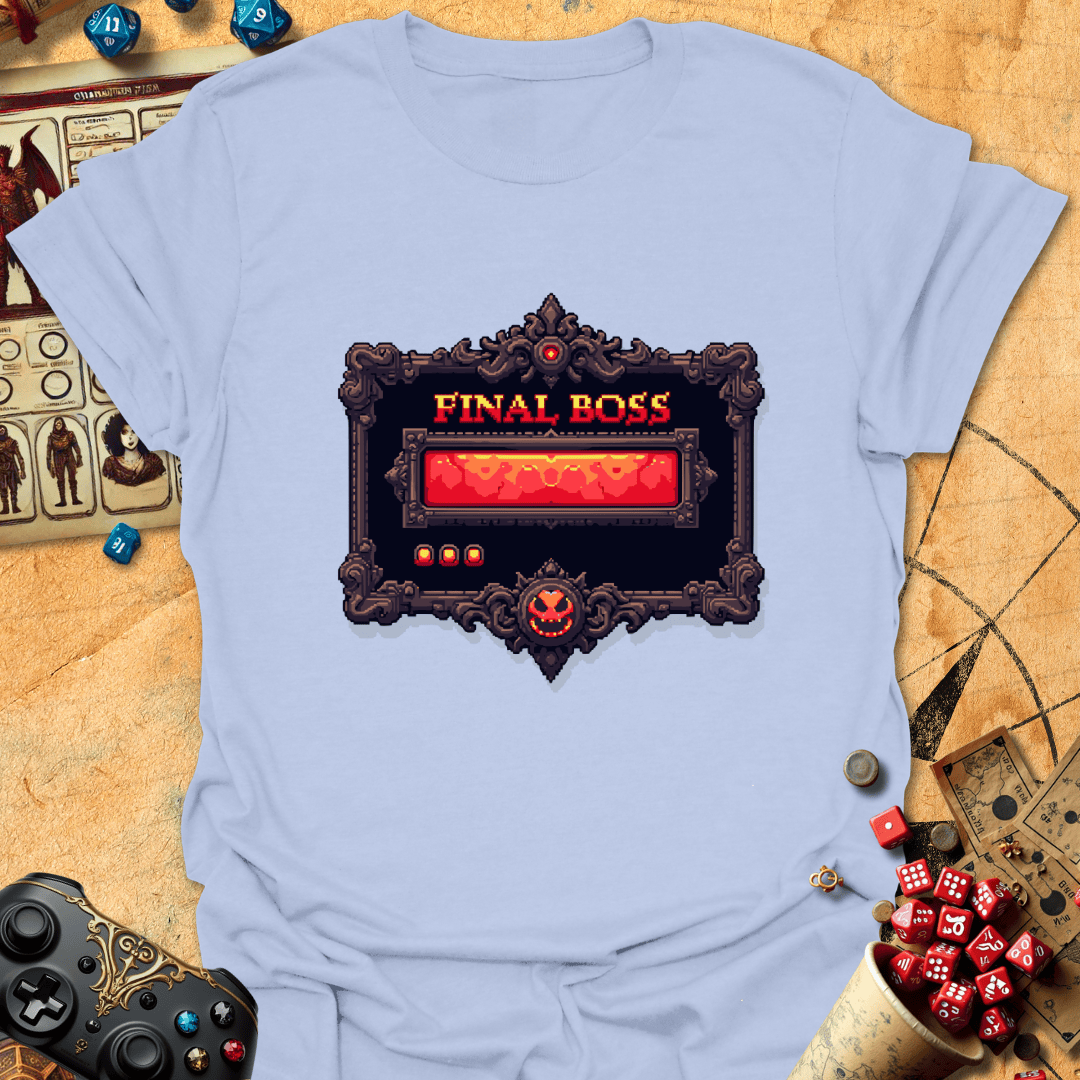 Final Boss Tee Gift For Tabletop Gamer