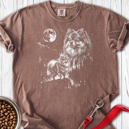 Pomeranian Moonlight Premium Tee Gift For Dog Lover