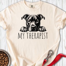 Pitbull My Therapist Premium Tee Gift For Dog Lover