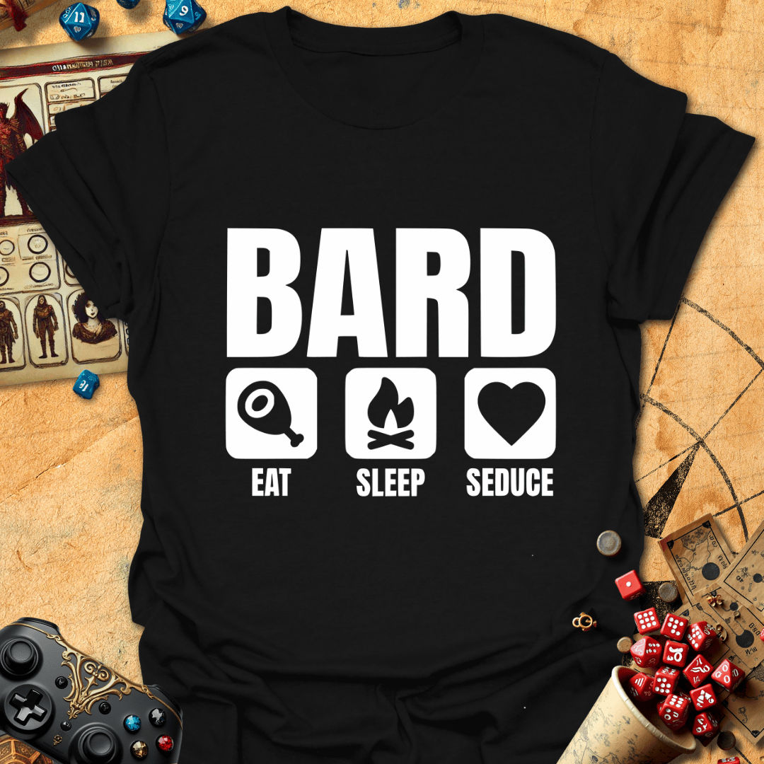 Eat Sleep Seduce Tee Gift For Tabletop Gamer