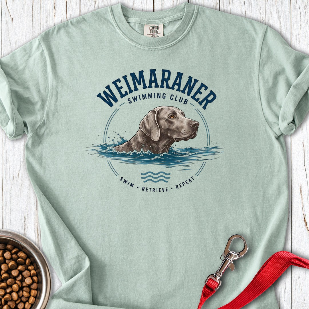 Weimaraner Swimming Club Premium Tee Gift For Dog Lover