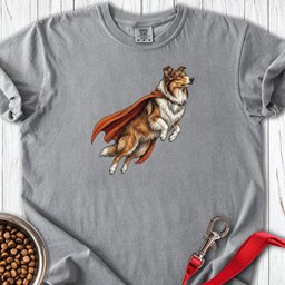 Rough Collie Superhero Premium Tee Gift For Dog Lover