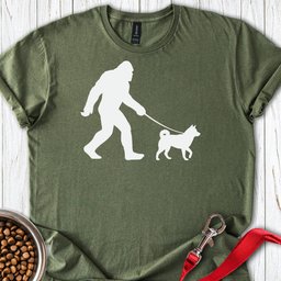 Shiba Inu Bigfoot T Shirt Gift For Dog Lover