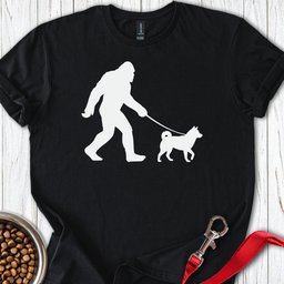 Shiba Inu Bigfoot T Shirt Gift For Dog Lover