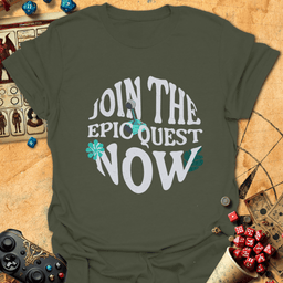 Join The Quest Tee Gift For Tabletop Gamer