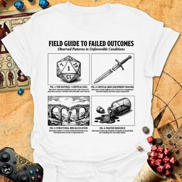 Failed Outcomes Tee Gift For Tabletop Gamer