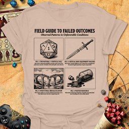 Failed Outcomes Tee Gift For Tabletop Gamer
