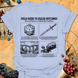 Failed Outcomes Tee Gift For Tabletop Gamer
