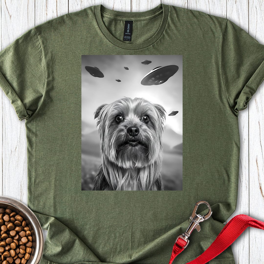 Yorkshire Terrier Ufo T Shirt Gift For Dog Lover