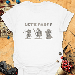Lets Party Tee Gift For Tabletop Gamer