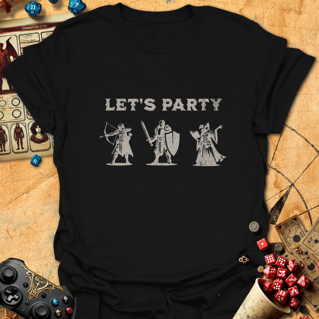 Lets Party Tee Gift For Tabletop Gamer
