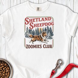 Shetland Sheepdog Zoomies Club Premium Tee Gift For Dog Lover